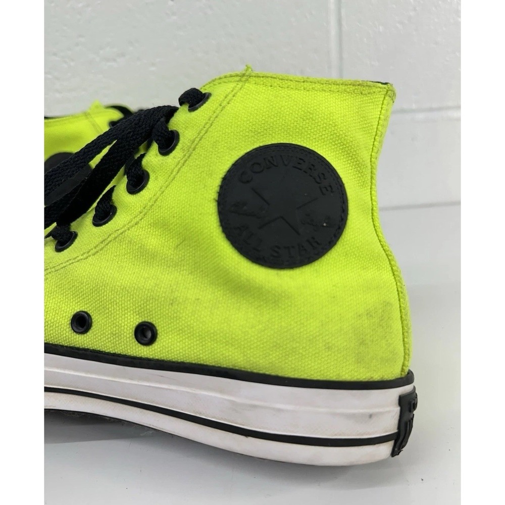 Converse High-Top Sneakers Neon Green‎ and Black Men's Size 7 - Picture 7 of 9